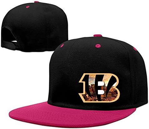 Hotboy19 Cincinnati Sport Football Logo Hip Hop Running Cap Snapback Flat Bill Hat Pink