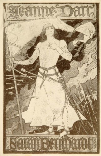 1913 Joan of Arc Sarah Bernhardt Grasset Mini Poster - Original Mini Poster