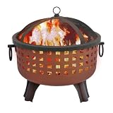 Landmann 26364 23-1/2-Inch Savannah Garden Light Fire Pit, Black