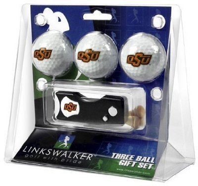 Oklahoma State Cowboys 3 Golf Ball Gift Pack W/ Spring Action Tool - Ncaa College Athletics