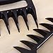 BBQ Smoked Pulled Pork Bearpaw Durable Meat Shredder Claw Handler- Back SOLID TEETH Set of 2 -BPA Free Barbecue Paws
