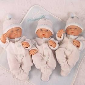 La Newborn 9.5 Open Eyes Real Boy 100% All Vinyl Berenguer Doll by Berenguer
