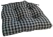 Navy Plaid Chair Pad