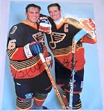 Wayne Gretzky & Brett Hull Autographed St. Louis Blues 11x14 Photo W/PROOF, Pictures of Wayne & Brett Signing For Us, Edmonton Oilers, Team Canada, Los Angeles Kings, St. Louis Blues, New York Rangers, The Great One, Stanley Cup Champion