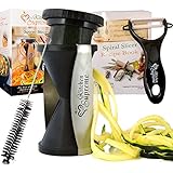 Spiral Slicer Spiralizer Complete Bundle - Best Vegetable Cutter - Zucchini Pasta Noodle Spaghetti Maker