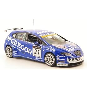 Seat Leon, No.21, Repsol - McGregor, WTCC Okayama, 2009, Model Car, Miniature d�j� mont�e, Seat 1:43