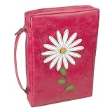 Flower Applique "Joy" Bible / Book Cover - Psalm 16:11 (Large)