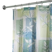 InterDesign Vivo Fabric Shower Curtain,72 by 72 Blue/Green
