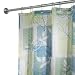 InterDesign Vivo Fabric Shower Curtain,72 by 72 Blue/Green