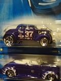 Hot Wheels Pass'n Gasser White letter & The '40 Ford Flamz Scattered Chrome - Purple 2 Car Set - 1/64 #25 2008