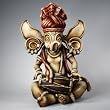 Large Dholak Ganesh Statue