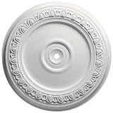 read full review Focal Point 83312 12-Inch Egg and Dart Medallion 12 1/2-Inch by 12 1/2-Inch by 1 1/8-Inch, Primed White