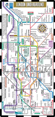 Streetwise London Underground Map - The Tube - Laminated London Metro Map - Folding pocket & wallet size metro map for travel