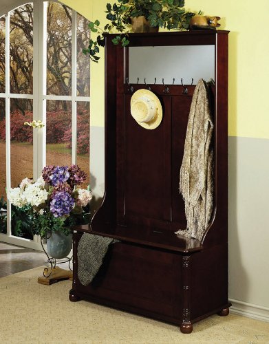 Heirloom Cherry Hall Tree with Storage Bench