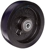 RWM Casters UIR-0615-08 6″ Diameter X 1-1/2″ Width Urethane on Iron Wheel with Straight Roller Bearing, 840 lbs Capacity