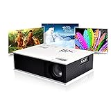 Cooligg UC80 HD 1080P Home Theater Multimedia LCD Projector Compatible AV VGA USB HDMI TV DVD PS (Native WVGA 800x480)