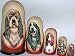   - Russian Nesting Doll Dog English English Cocker Spaniel Basset Hound Poodle Schnauzer 5 Pc / 7 #dg01
