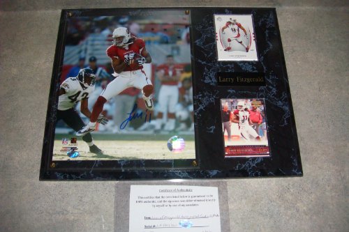 Larry Fitzgerald Autographed Arizona Cardinals Wall Plaque w/ COA