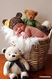 Baby Crochet Pattern Teddy Bear Hat and Bum Cover (Hat and Bum Cover Series)