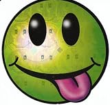 Smiley Face Sticker ~ Comedian's Badge ~2.75 inches Diameter ~ 7 of 16