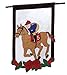 Evergreen Applique Derby House Flag, 29 by 43 inches