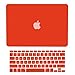 TopCase 2 in 1 Rubberized RED Hard Case Cover and Keyboard Cover for Macbook Pro 15