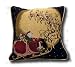 Santa Claus and Reindeer Christmas Holiday Tapestry Throw Pillow Cover
