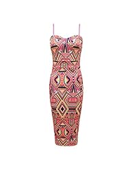 Floral Print Tropical Print Knee Length Bodycon Dress/Party Dress/Midi Dress 