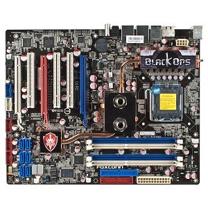 Foxconn BLACKOPS - Motherboard - ATX - iX48 - LGA775 Socket - UDMA133, SATA-300 RAID, eSATA - 2 x Gigabit Ethernet - FireWire - HD Audio 8-channel