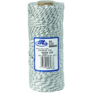 Marshalltown 635 500-Foot Mason's Line Flecked White Bonded and Braided by Marshalltown