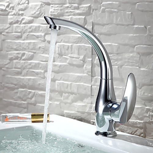 BL Modern retro Basin faucet single hole kitchen sink faucet hot and cold zinc alloy Swivel Faucet,Sink Faucet(Chrome plated solid brass)