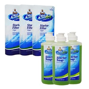 Mr. Clean AutoDry Car Wash Soap and Filter Starter Set – 3 Pack