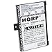 HQRP Battery for Barnes & Noble BNRB1530, 9BS11GTFF10B3, 9875521 E-Book Ereader fits NOOK, BNRZ1000, 005, BNRZ100, BNRV100, BNRB454261, NOOK Classic, NOOK First Edition Digital Book Reader + Coaster
