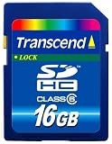 Transcend SDHC 16GB Class 6 Speicherkarte [Amazon Frustfreie Verpackung]