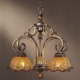 Minka 1605-487 Spanish Vista 5 Light Chandelier, Cognac Patina by Minka