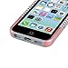 BENTOBEN iPhone 5C Case, 5C Case, Dual Layer Protection Slim Fit [Scratch Resistant] Hybrid Hard PC Back Cover Shockproof TPU Bumper Wave Pattern Protective Case for iPhone 5C, Rose Gold/Gray