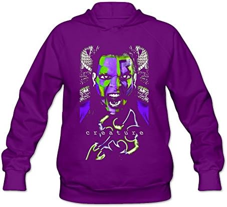 CAILING Women's WWE Jeff Hardy Classic Sweatshirt Hoodie Purple XL
