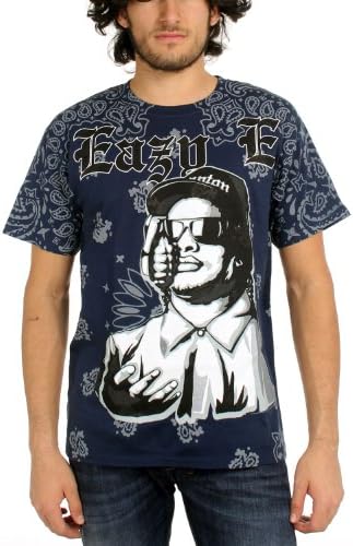 Eazy - E - Bandana Bomb Mens T-Shirt In Black, Size: XX-Large, Color: Black