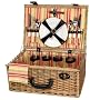 Picnic and Beyond The Terazzo Carrier for Four Willow Picnic Basket