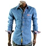 Mens Casual Patch Pocket Double Collar Button Shirts(W621)