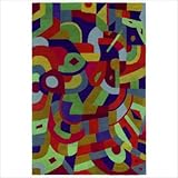 Kaleen 9506 - 32 Moods Holi Tangerine Contemporary Rug