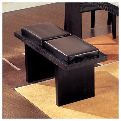Wenge FrameBrown Upholstery Global Verona Bench
