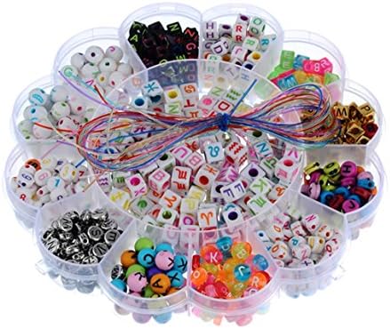 Kid's Beading Toys Mixed Set Children Educational Beads Craft Letters Alphabet Beading Kit