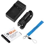 GTMax EN-EL19 Replacement Battery + Travel AC Charger with Car Adapter + Wriist Strap Lanyard for Nikon COOLPIX S100 S3100 S4100 S2500 Digital Cameras