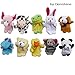 Generic Soft Plush Animal Finger Puppet Set (10 Piece)