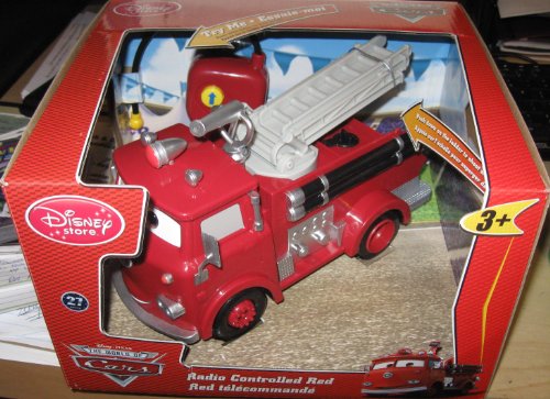 CARS - Remote Control Red Fire Engine w/ Sounds & Shoots Water