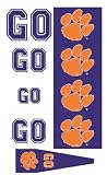 Clemson Tigers Animated 3-D Auto Spin-Flags