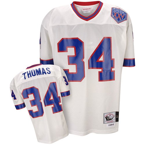 Mitchell & Ness Buffalo Bills 1990 Thurman Thomas Authentic Throwback Jersey Size 64