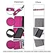 Wisdompro Case for iPhone 6s, for iPhone 6, Premium PU Leather 2-in-1 Protective Folio Flip Wallet Case with Credit Card Holder Slots and Wrist Lanyard for Apple 4.7 Inch iPhone 6s 6 (Hot Pink)