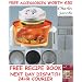 12 LTR Halogen Oven Cooker + FREE COOK BOOK, accessories includes extender ring, lid holder, low rack, high rack, forks, frying pan, tong, steamer - worth �60 + 2 YEAR WARRANTY